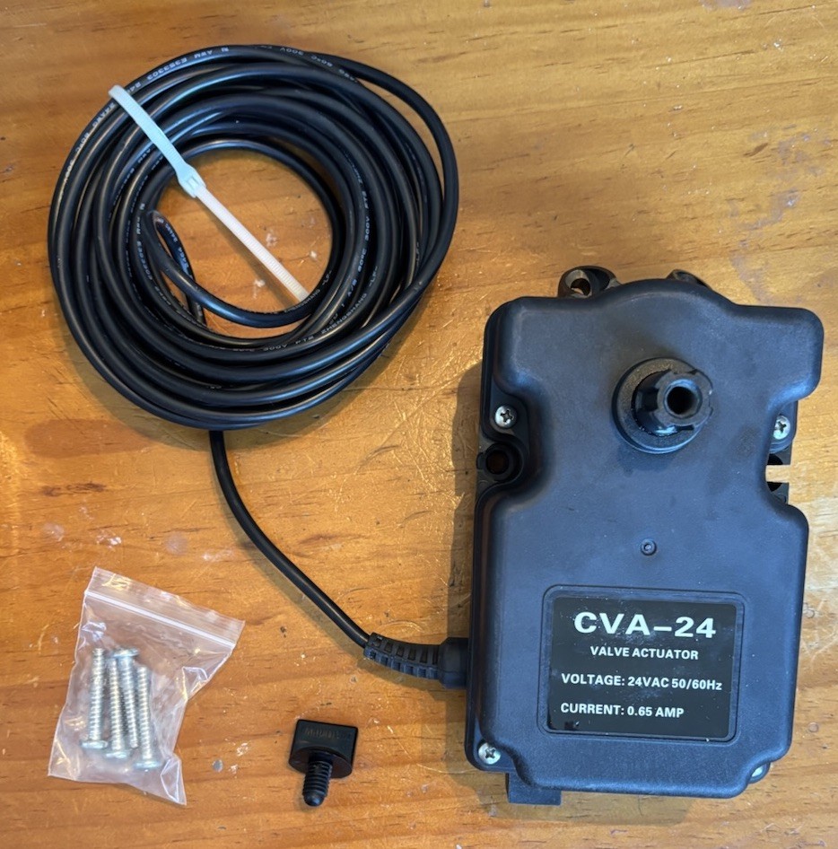 CVA-24 Valve Actuator 24VAC for 2/3-Way Valves with Installation Hardware