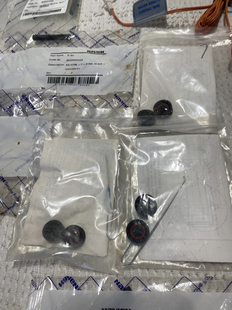Assorted Navien Parts O-rings / Hose Tube / Remote Control Wire / Temp WIRE ect