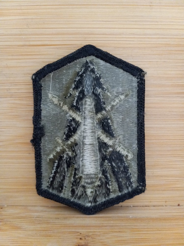 Army Single Patch, 214th Field Artillery, Merrowed Type Edge, Iron-On Backing