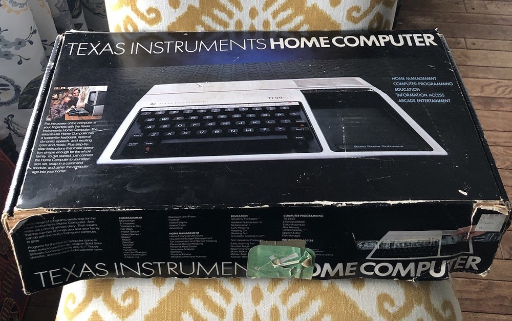 Vintage Texas Instruments TI-99/4A Home Computer System With Cords Tested Works
