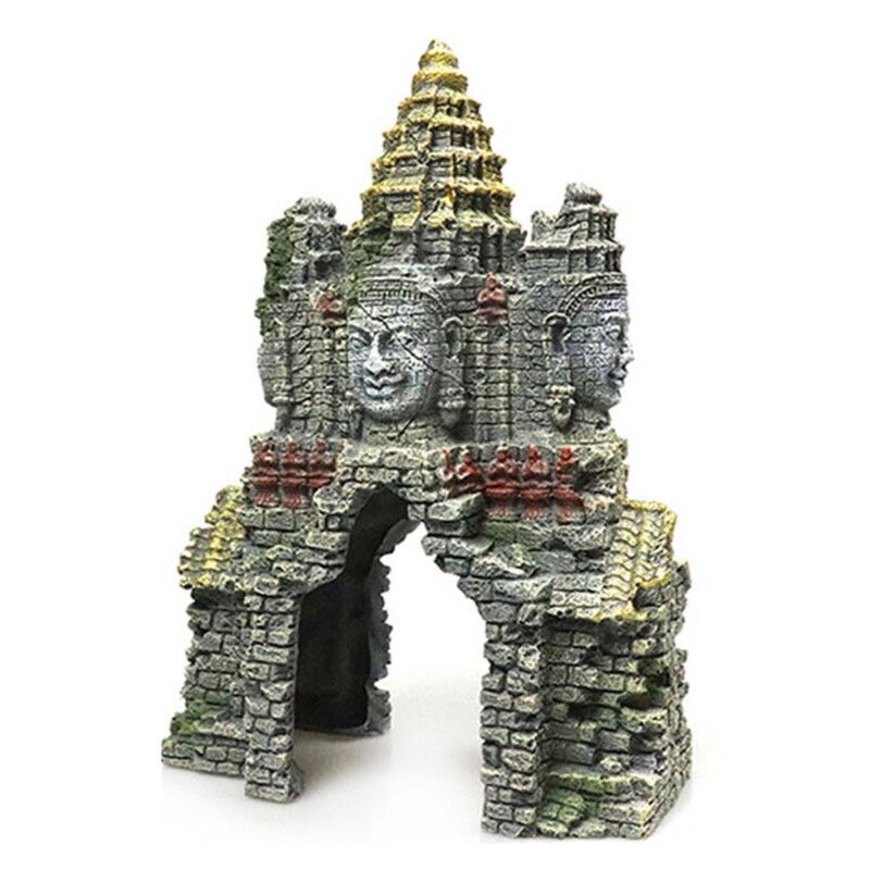 Aquarium Decoration Erawan Statue Resin Hideout Rock for Betta