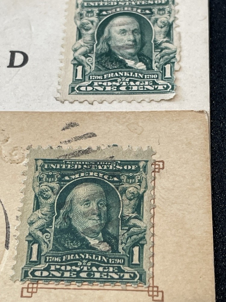 Rare Benjamin Franklin 1 Cent Stamps (Scotts #316)
