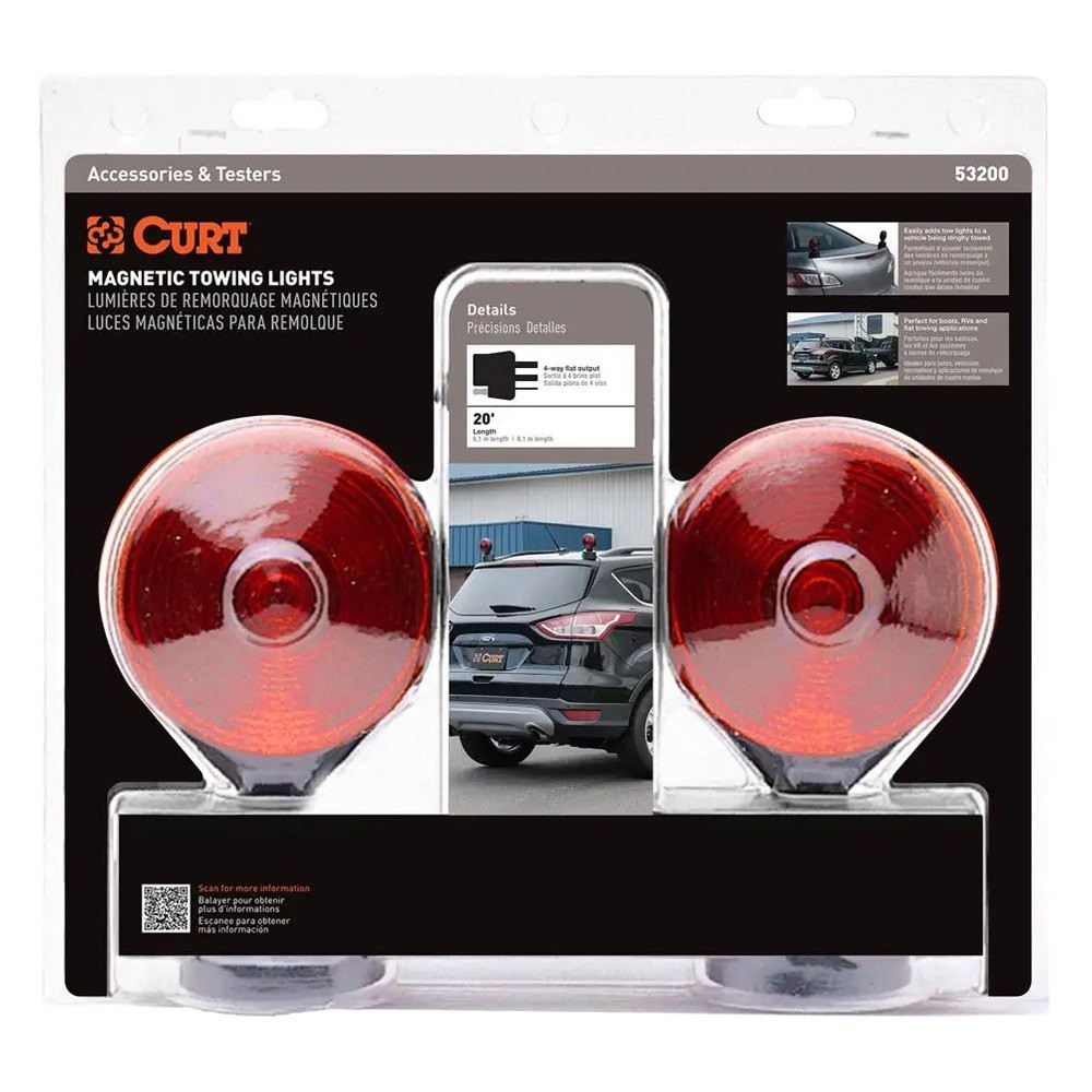CURT Magnetic Base Towing Light Kit