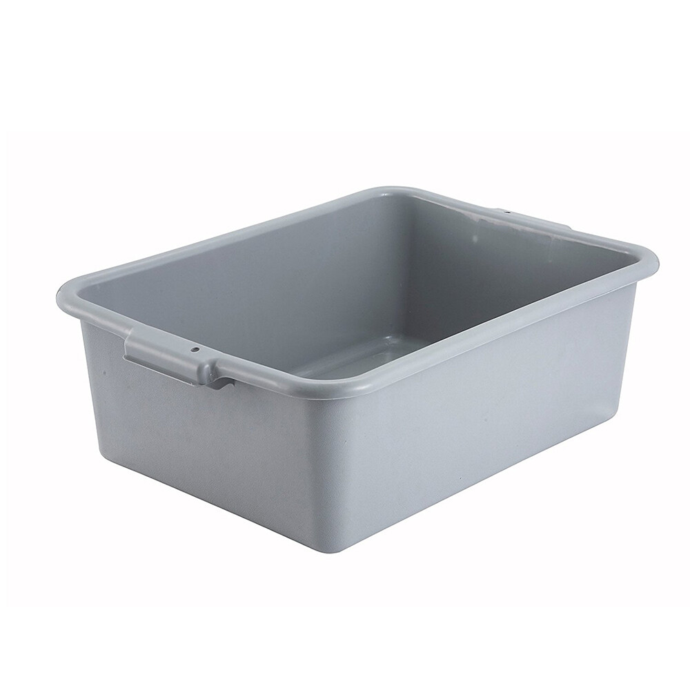Winco PL-7G  7-in Plastic Dish Box, Grey