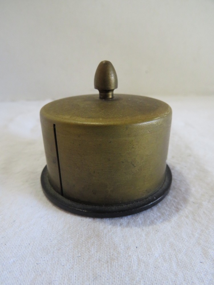 VTG BRASS POSTAGE STAMP HOLDER