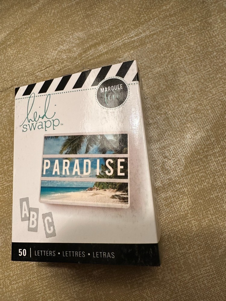Heidi Swapp STANDARD BOLD WHITE on clear Lightbox Letter Inserts