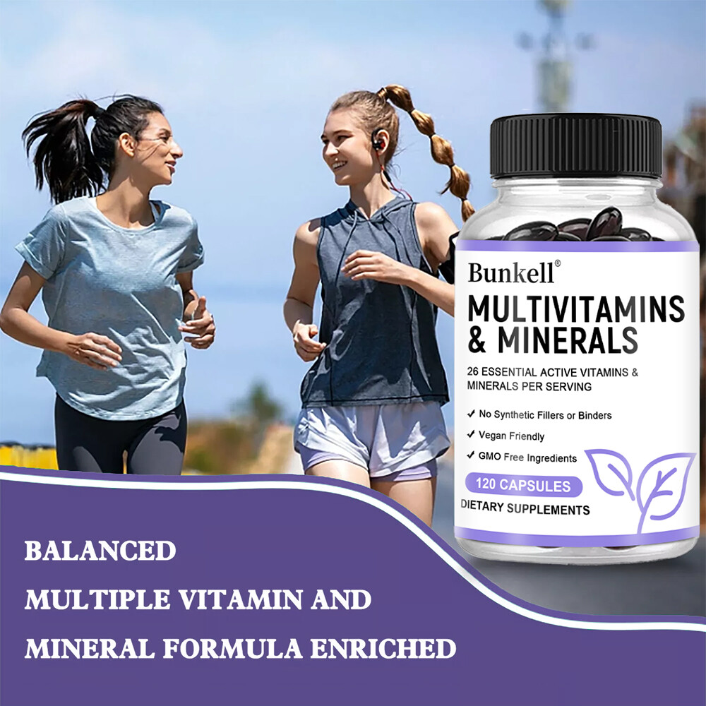 Multivitamins Minerals Improve Muscle Function Strengthen Immune 120 Capsules