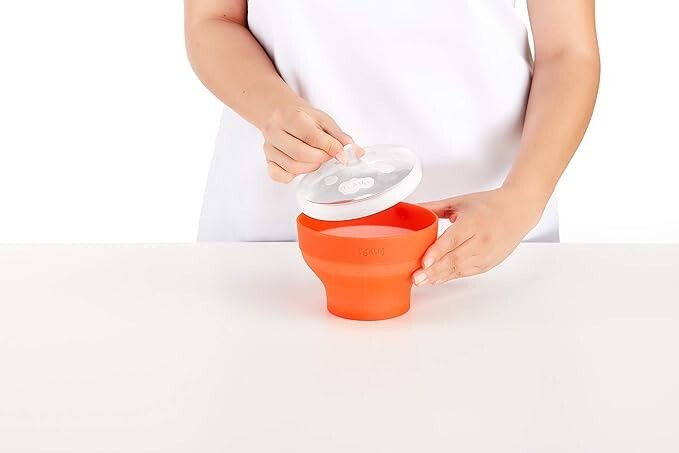 POPCORN PARTY BUNDLE 100 BOXES & LEKUE MINI MICROWAVE POPCORN MAKER RED