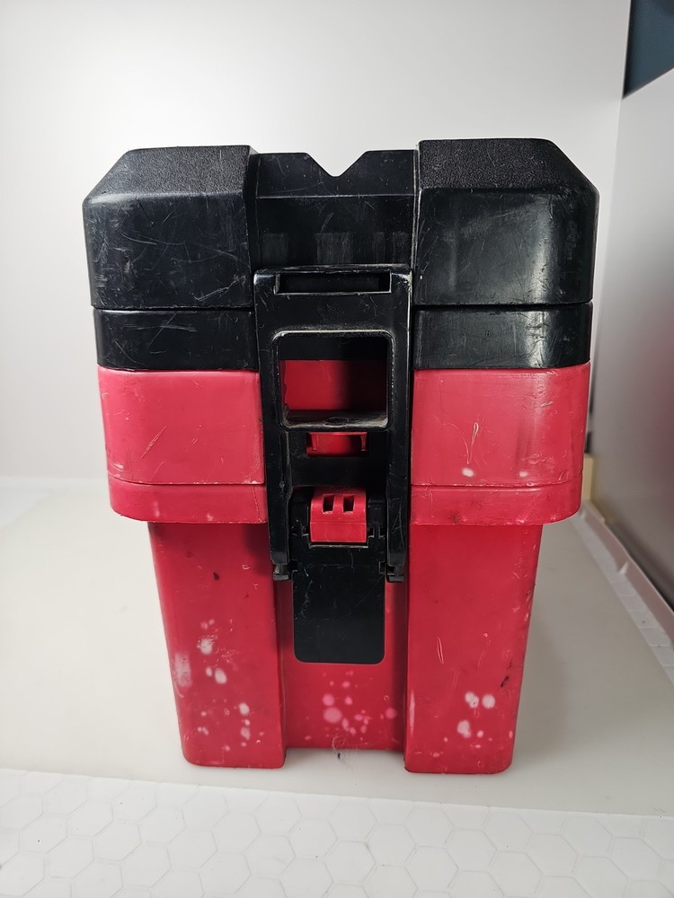 Snap-on Red Plastic Portable Multi Layer Tool Box Storage Chest Case KRW200