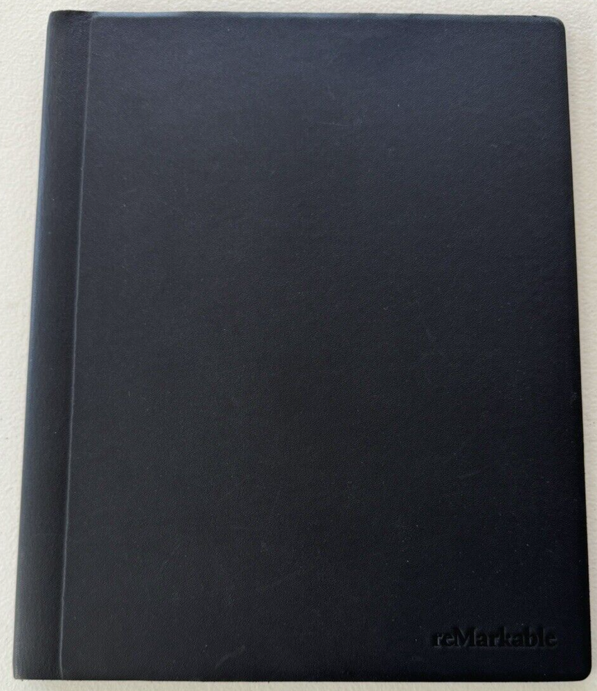 Authentic ReMarkable 2 Book Folio Case Black Premium Leather
