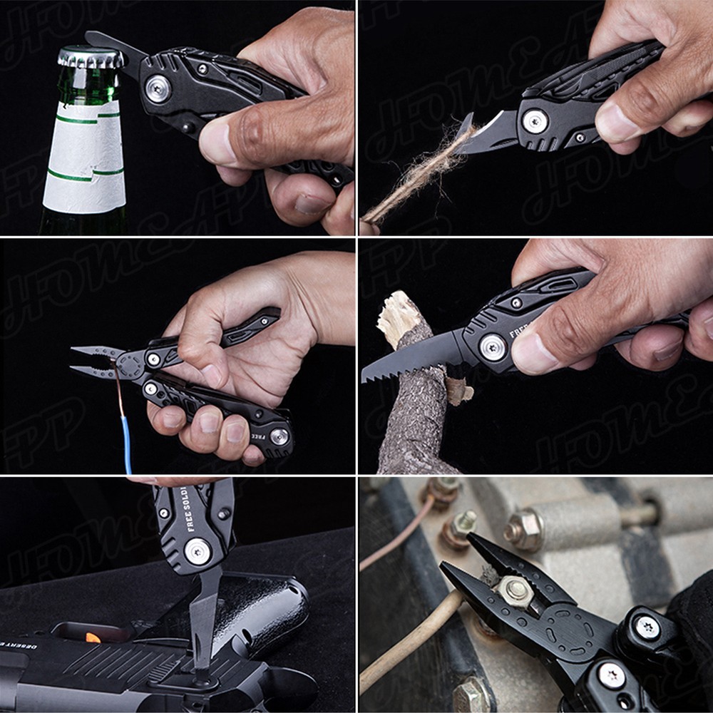 Outdoor Camping Emergency Tools Multifunction cutter with Multi-tool Pliers