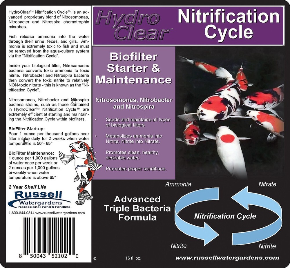 Nitrifying Pond Bacteria Bio Filter Starter Liquid Nitrification Cycle