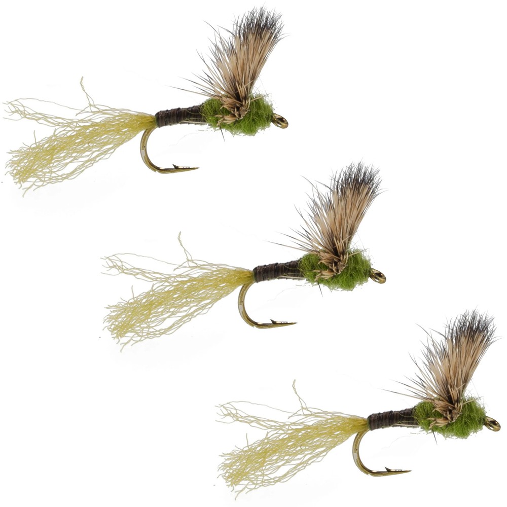 3 Pack Sparkle Dun Baetis Mayfly - Hook size 18