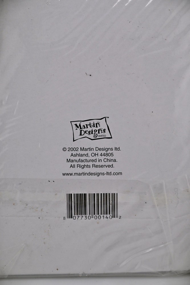 3 Pc 2002 Martin Designs Die Cut Lined Notepads-NEW