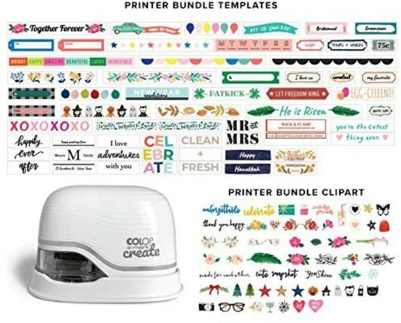 COLOP E-mark Create Portable Printer, Stamp Maker, Handheld Printer Wireless