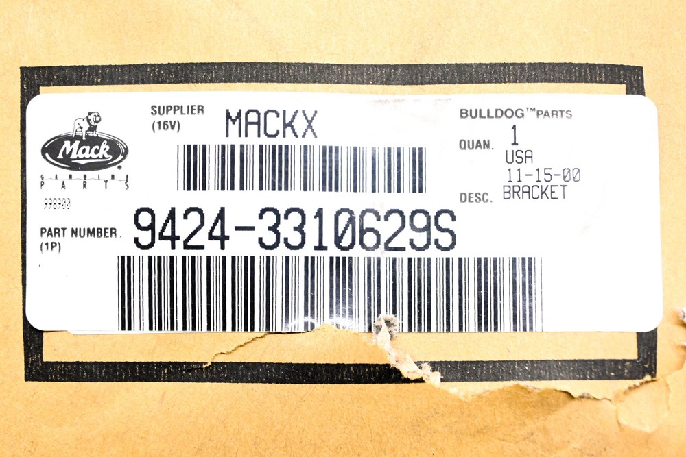 Mack 9424-3310629S Clamp Bracket NOS