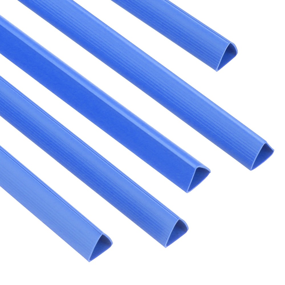 50Pcs Binding Bars, 10mm Binding Bars Slide Grip, Blue