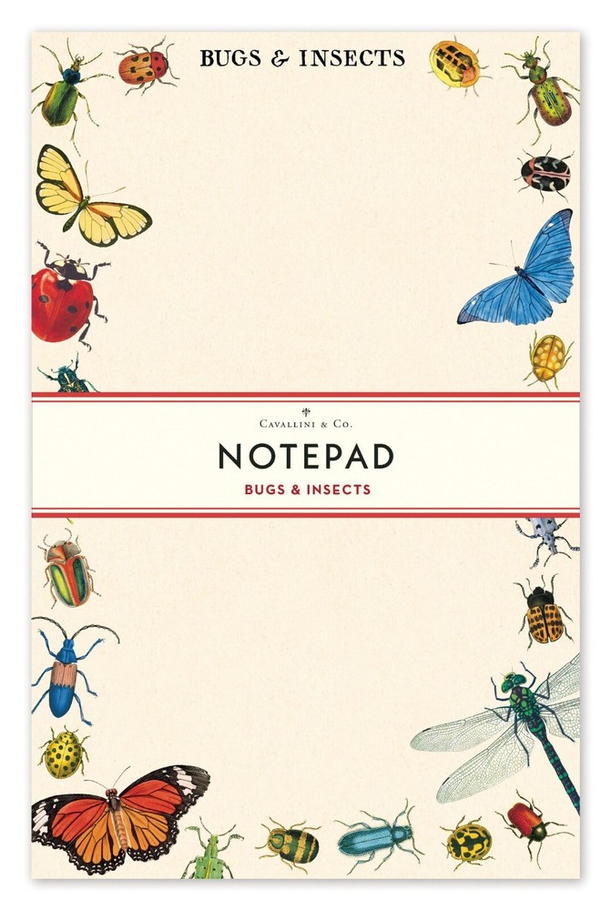 Cavallini & Co. Bugs & Insects Notepad