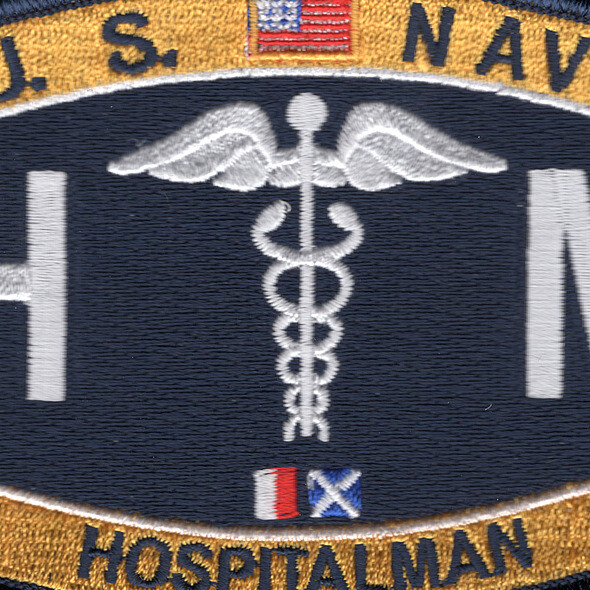 HN Deck Rating Hospitalman Patch
