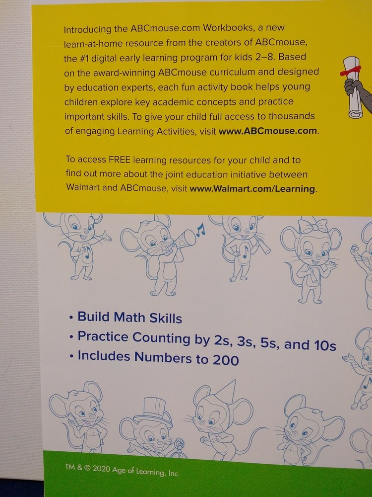 ABC Mouse Workbooks Set of 2 Books: Math &Phonics Paperback