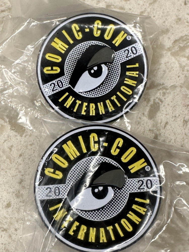 4 2020 SDCC Comic Con Pins New In Bag