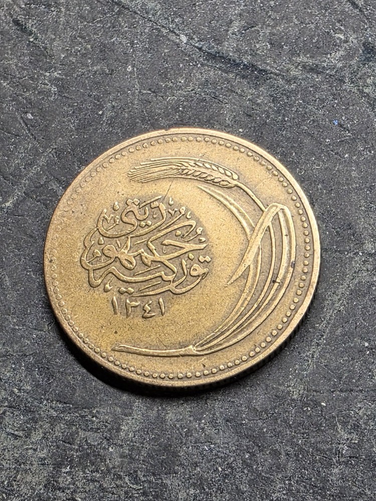 1925 (1341) Turkey 5 Kurus Coin
