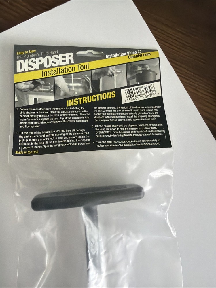 Plumber's Third Hand Garbage Disposer Installation Tool - New - Many Available