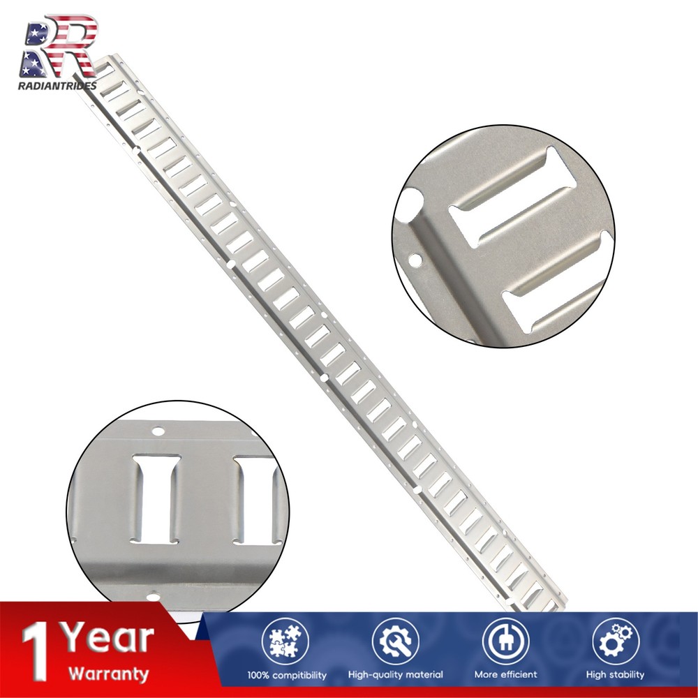 6 Packs 5-Foot E Track, Galvanized Silver, Horizontal Cargo Rail Truck Trailer