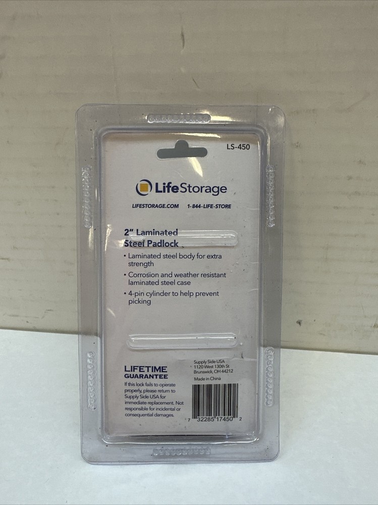 Life Storage LS-450 Steel Padlock 2”