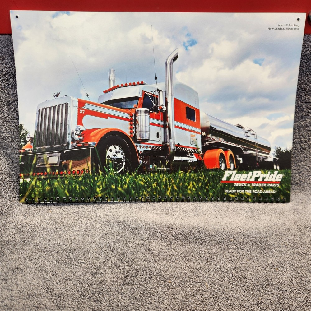 Fleetpride 2018 Calendar. Tractor Trailers. Excellent Condition.