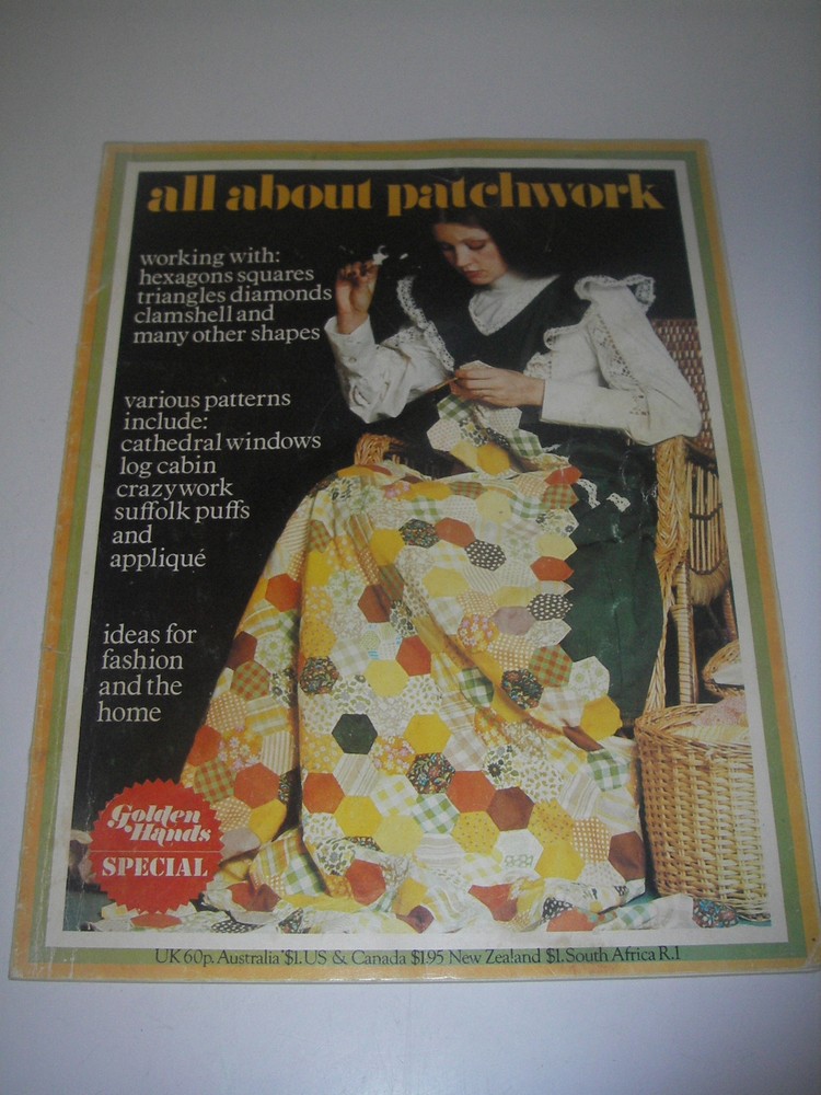CRAFT Book 1973 All About Patchwork/Marshall Cavendish instruction/ideas/pattern