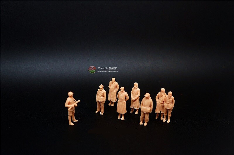 1/72 WW II Soviet"Arrest Captive"8 man group model(3D printed Soldier)