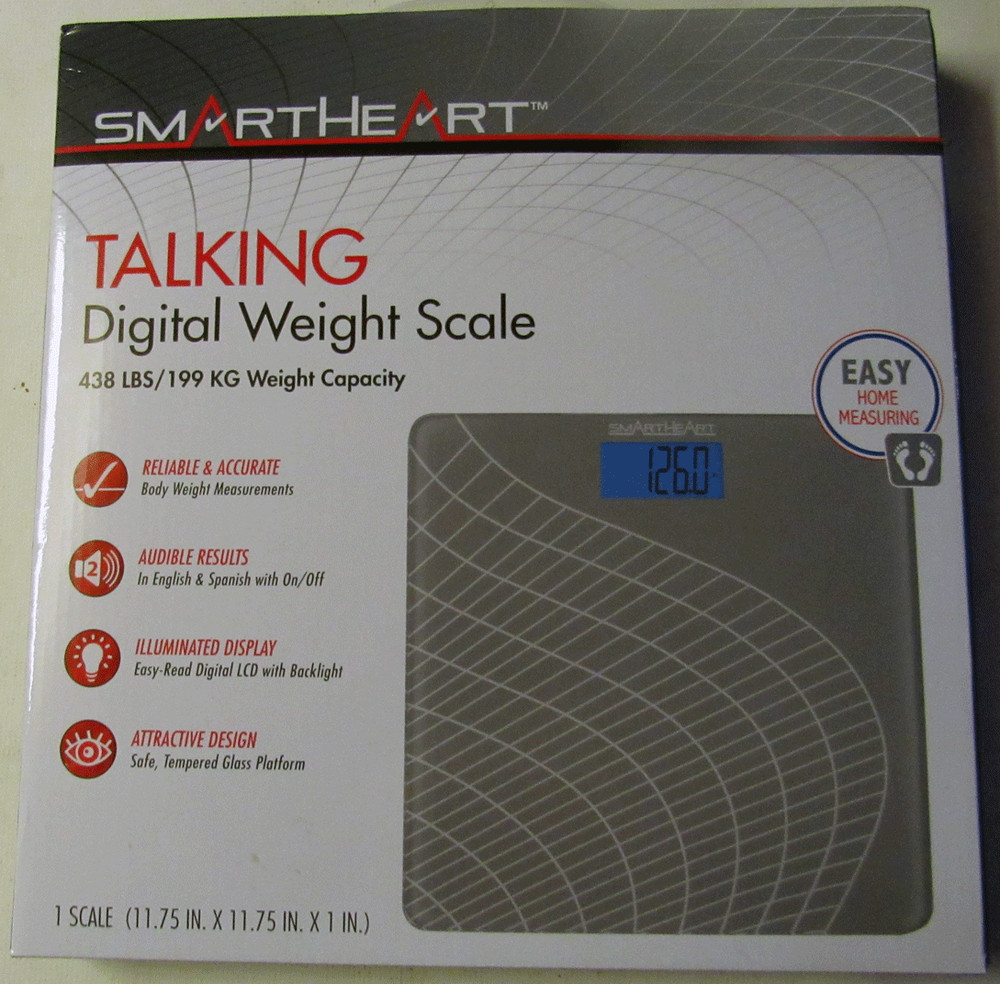 SMART HEART-TALKING DIGITAL WEIGHT SCALE - BRAND NEW ! - DUO-LANGUAGE