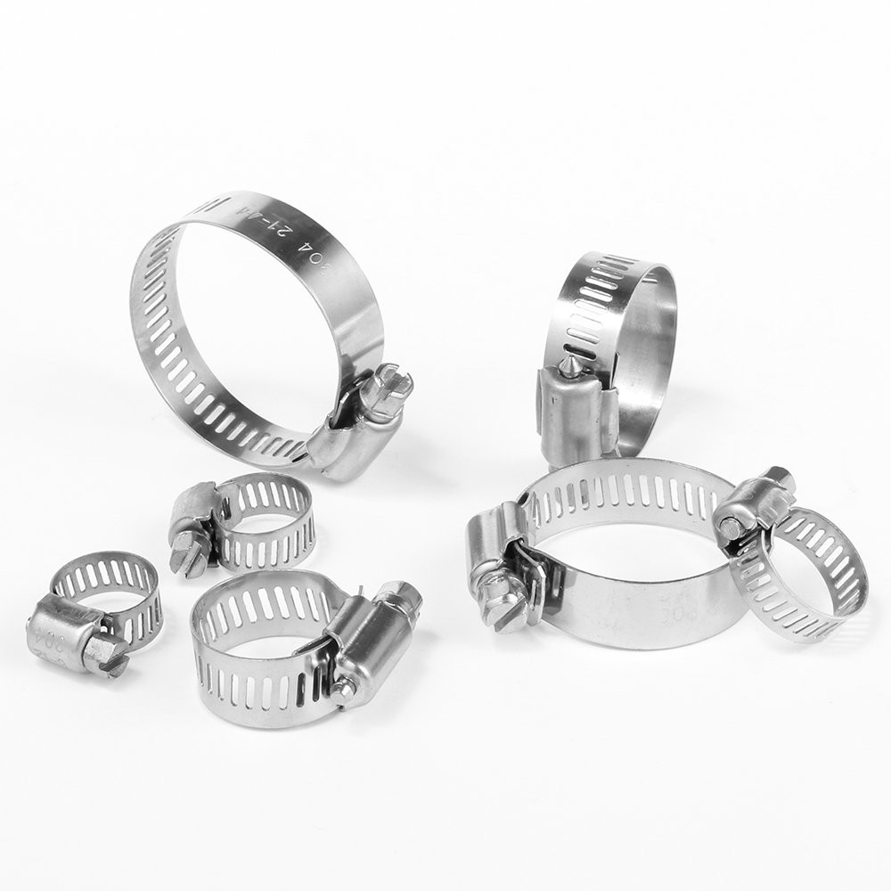 Versatile 60-Piece Adjustable Hose Clamp Set - Rust & Corrosion Resistant