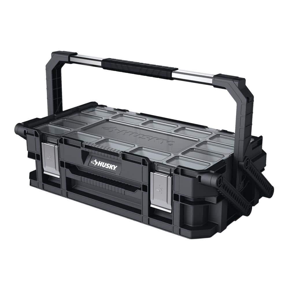Husky Small Parts Tool Organizer Storage Hardware Case 22-Compartment Plastic