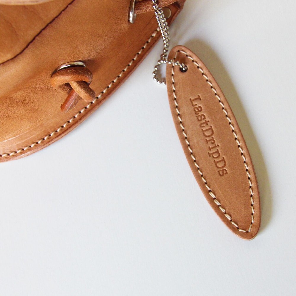 Personalized Genuine Cowhide Leather Keychain / Key Ring (Free Name Engraving)