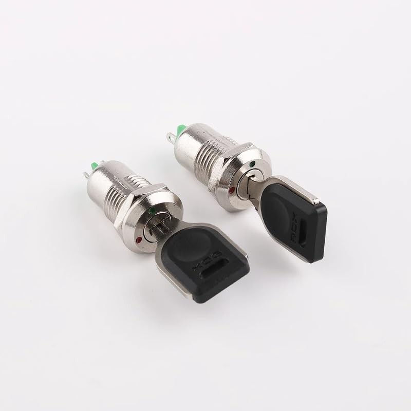 ThtRht 3 Pack Mini Electric Key Switch ONOff 2 Position Terminal Keyswitch Ro...