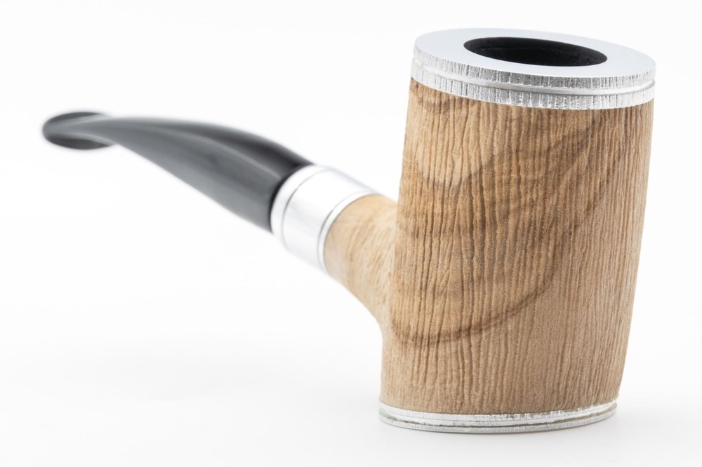 NEW !! RATTRAY'S GLORY DAY CAP HALF-BENT POKER 9MM BRUSHED OLIVE PIPE