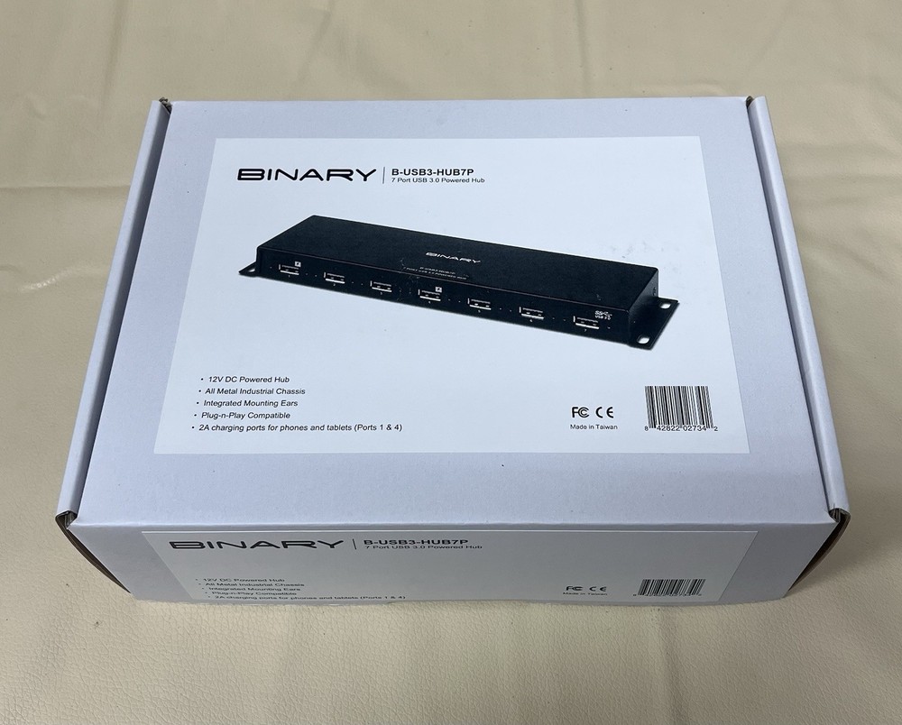 Binary 7 Port USB 3.0 Powered Hub B-USB3-HUB7P