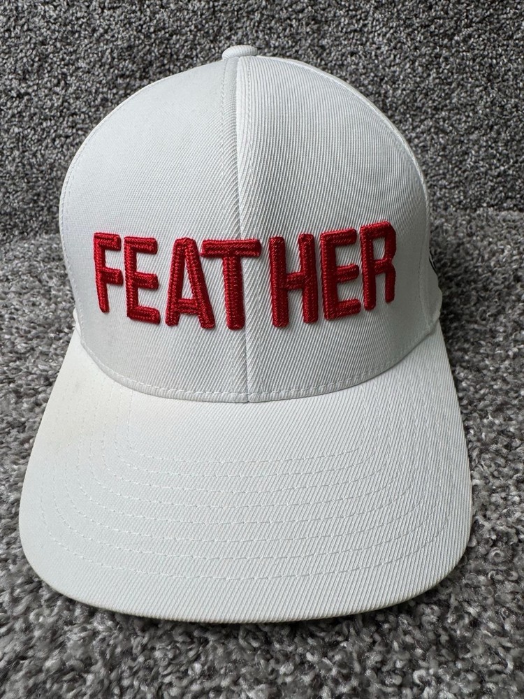 G/Fore Hat Cap Snapback One Size White Golf Hat Adjustable FEATHER