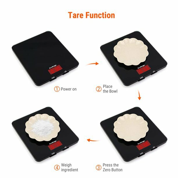 Digital Scale LCD Display Multifunction for Baking Kitchen Cooking 11lb Capacity