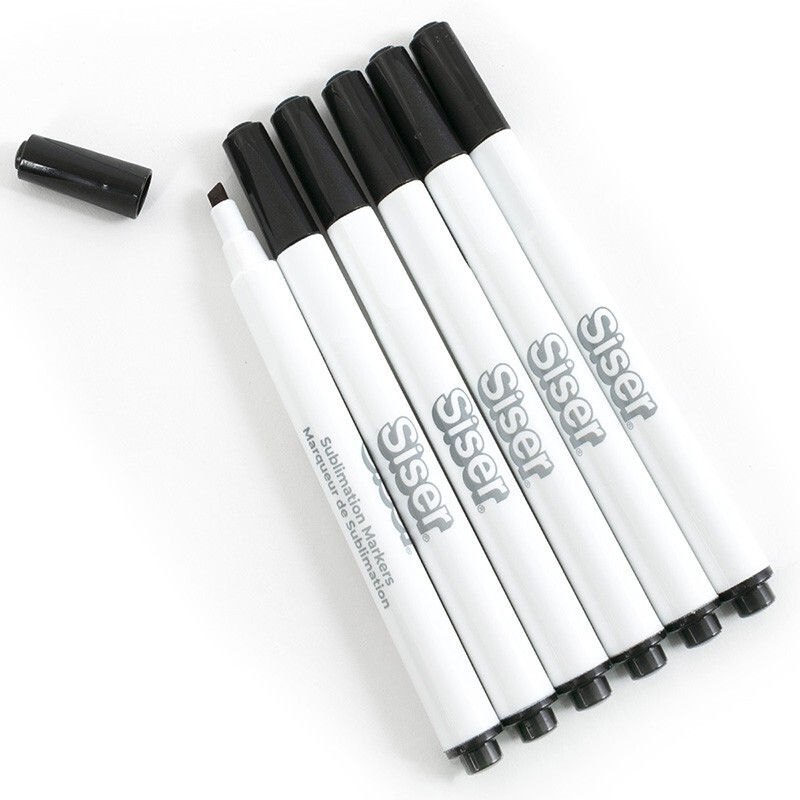 Siser Sublimation Markers- Black Pack (Round Tip)