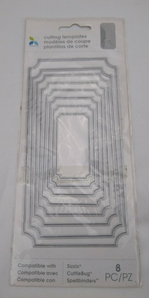 Momenta Nested Border Rectangular Cutting Templates Sizzix CuttleBug Spellbinder