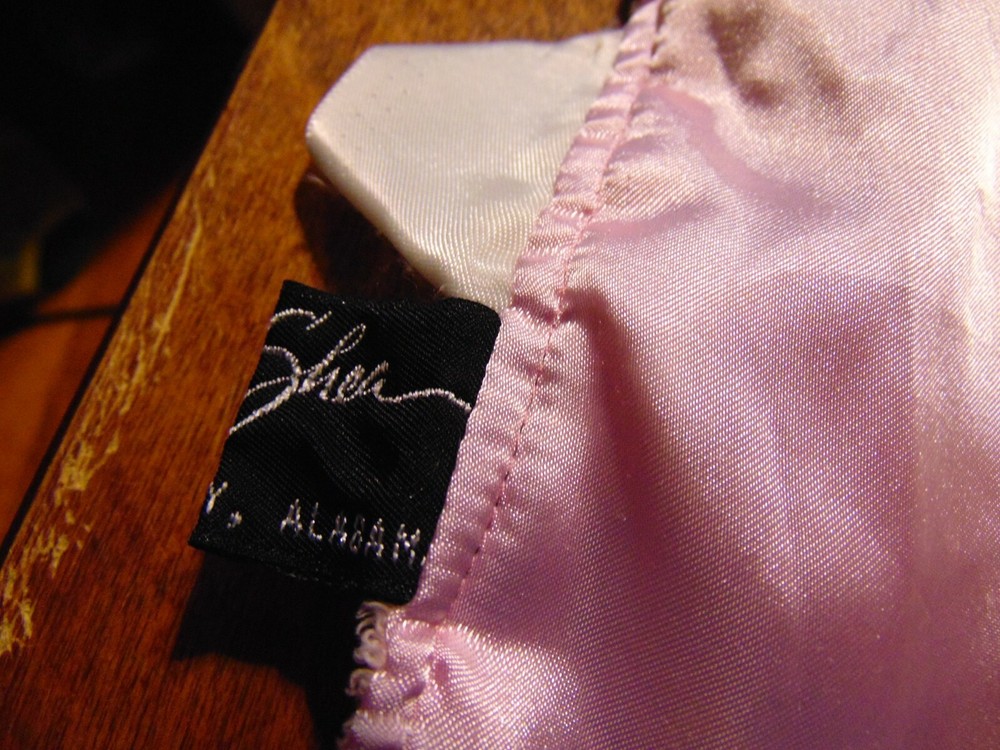 Lashea pink minki dot ribbon security blanket
