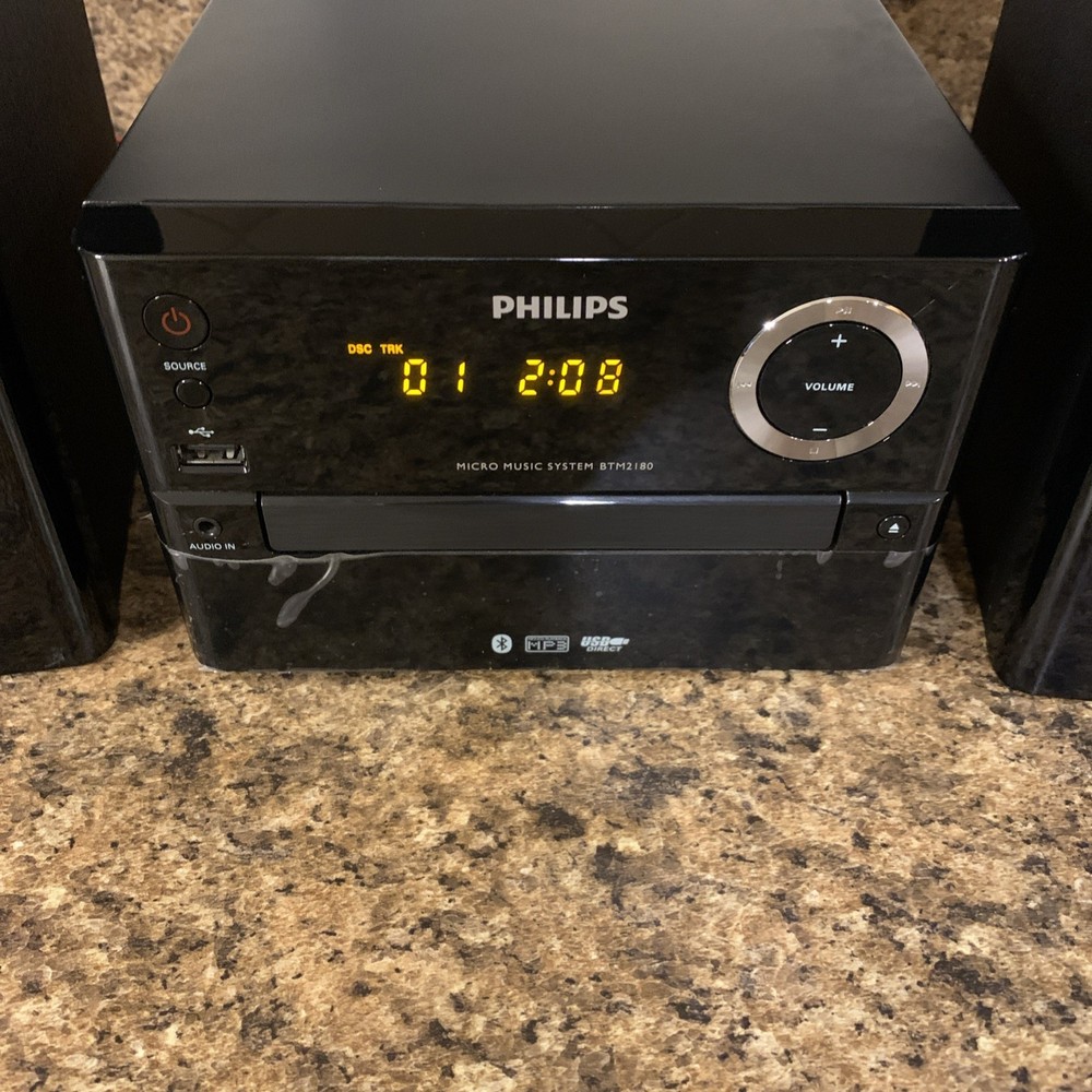 Philips Model BTM2180/37 USB/Bluetooth/CD Player Micro Stereo System w/ Speakers