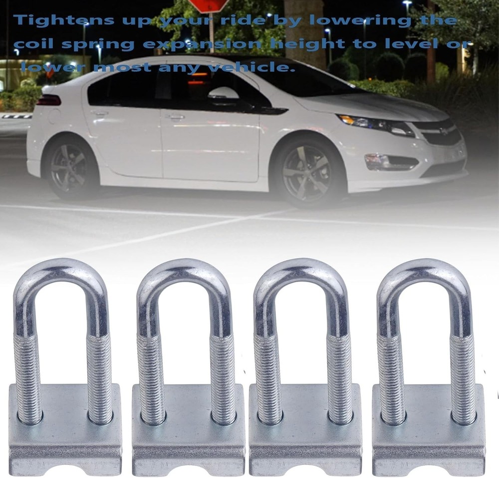 Adjustable Coil Spring Lowering-Leveling Clamp Kit 4 Coil Spring Stabilizes