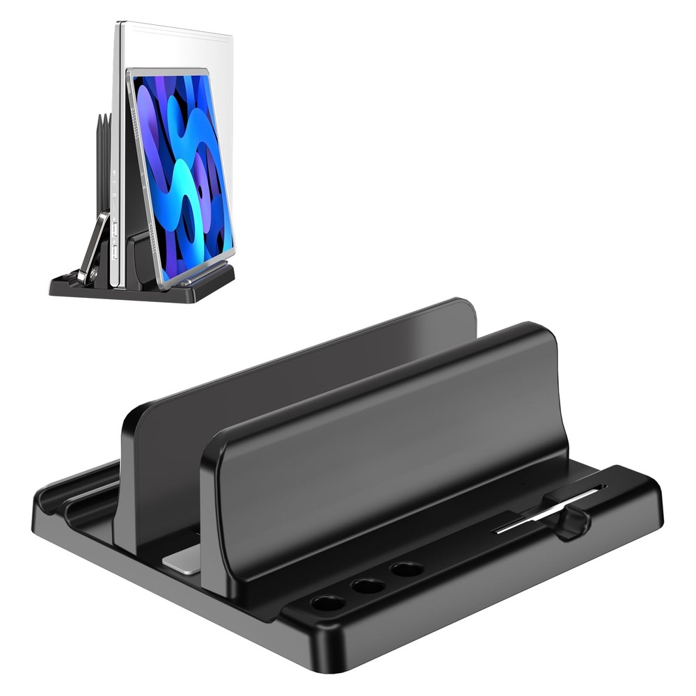 Vertical Laptop Stand Holder -Adjustable ABS Plastic Desktop Management Notebook