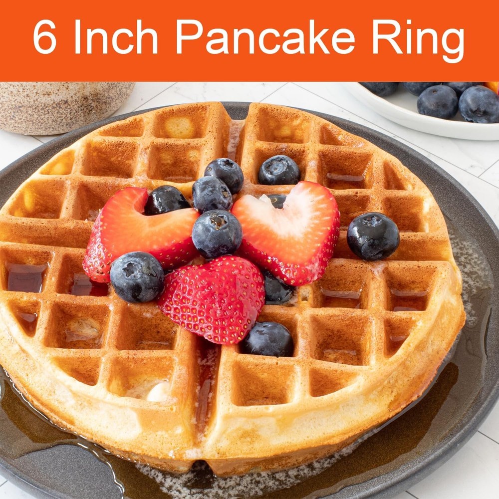 Griddle Pancake Ring 6 Inch 2 Pack New