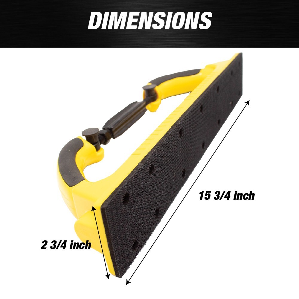 Adjustable Radius Flex Longboard Hand Sanding File Block with Hook & Loop
