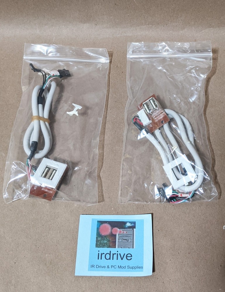 2-Pack: NEW 2x Front USB Port PCB Board Module Connector PC Case Internal Cable